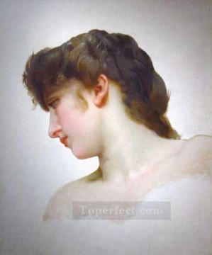  tude Pintura al %c3%b3leo - EtudedetetedeFemmeBlondeprofil 1898 Realismo William Adolphe Bouguereau